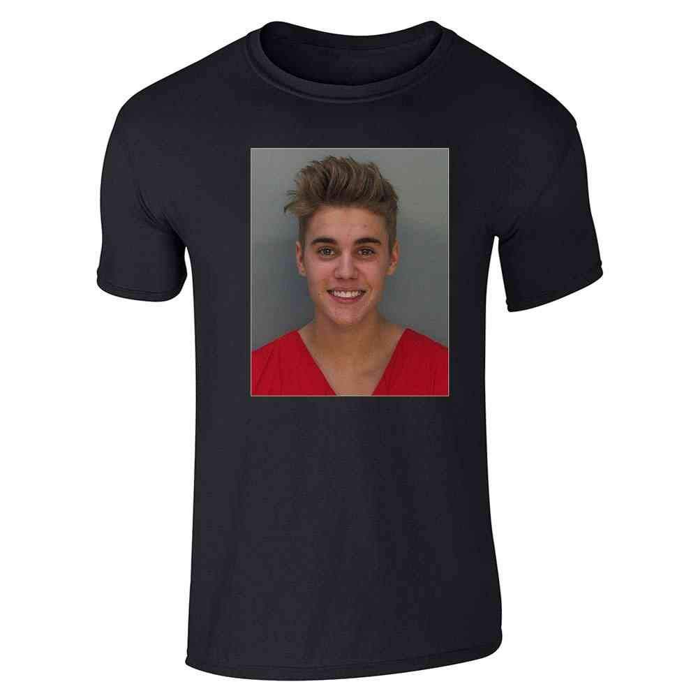 Mugshizzle Celebrity Mugshot Music Graphic Tee T-Shirt for Men