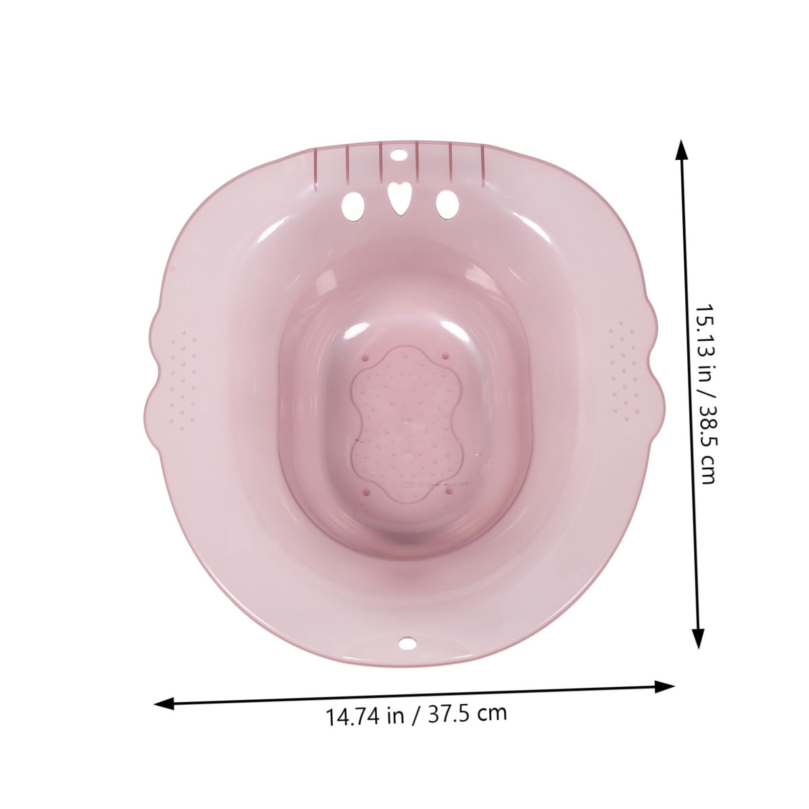 SOESFOUFU Bath Basin for Elderly Treatment Care Basin Sitz Bath for Postpartum Toilet Seat Comfortable Ergonomic Shape