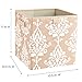 ClosetMaid 16087 Premium 2-H &Le Storage Bin, French Vanilla Print