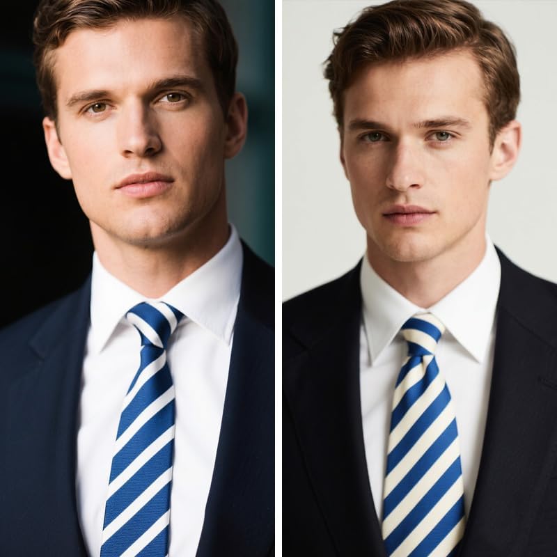 Black And White Red Striped Tie Green Blue And Black Necktie Halloween Ties for Male Cosplay Wedding Tie for Men - Image 3