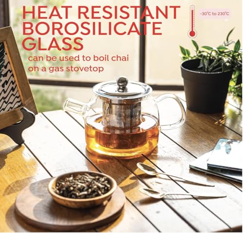 Image of Inspire Glass Teapot 400ml, Customised - Tea Obsessed