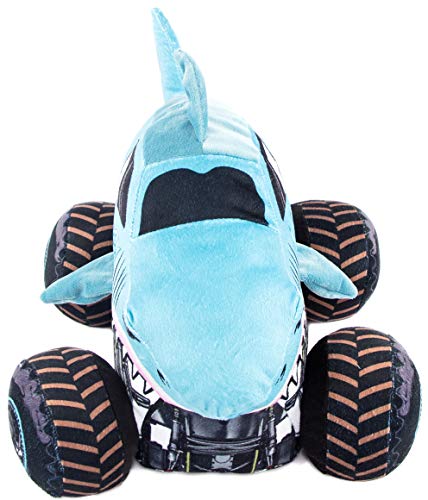 Image of Monster Jam Plush Stuffed Megladon Pillow Buddy - Super Soft Polyester Microfiber, 16 inches (Official Monster Jam Product) | 16 Inches, Official Product, Ultra-Soft Polyester, Stuffed Plushie, Spot Clean Only, Boys Gift