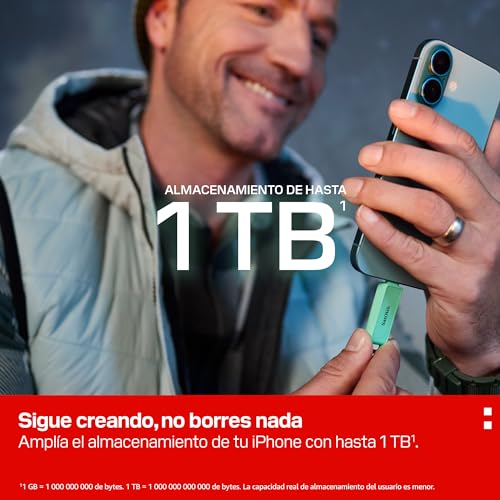 Memoria USB C 512 GB SanDisk Verde Espuma de Mar con Recuperación de Datos 5