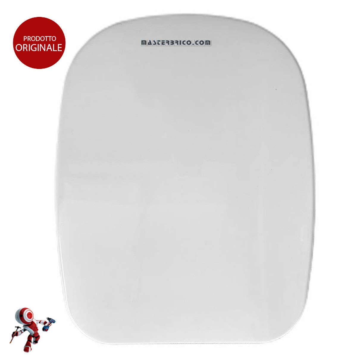 Copriwater Dolomite Fleo ORIGINALE in termoindurente cerniere inox codice J105100 colore bianco