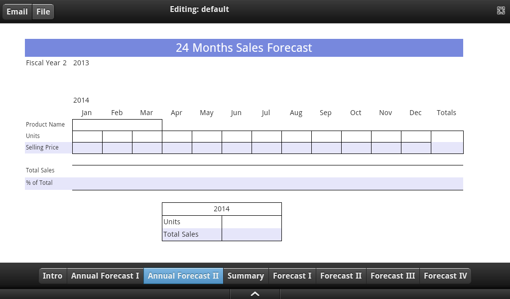 Sales Forecast Tab - App on Amazon Appstore