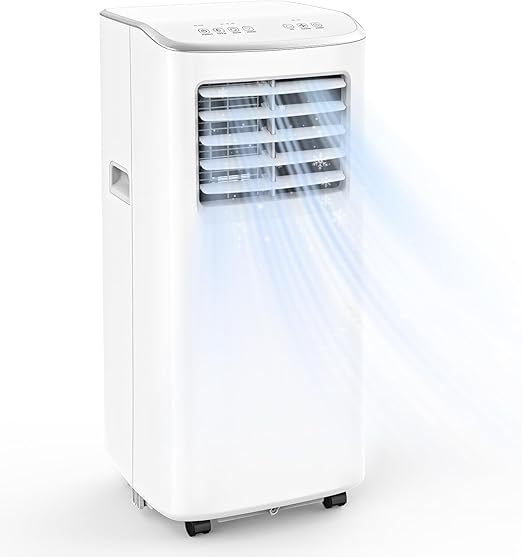 8500 BTU Portable Air Conditioners, 3-In-1 Cooling AC Unit with Fan & Dehumidifier, Air Conditioner Remote Control & Sleep Mode, Cools up to 450 sq.ft, Installation Kit for Rooms/Studios/Offices