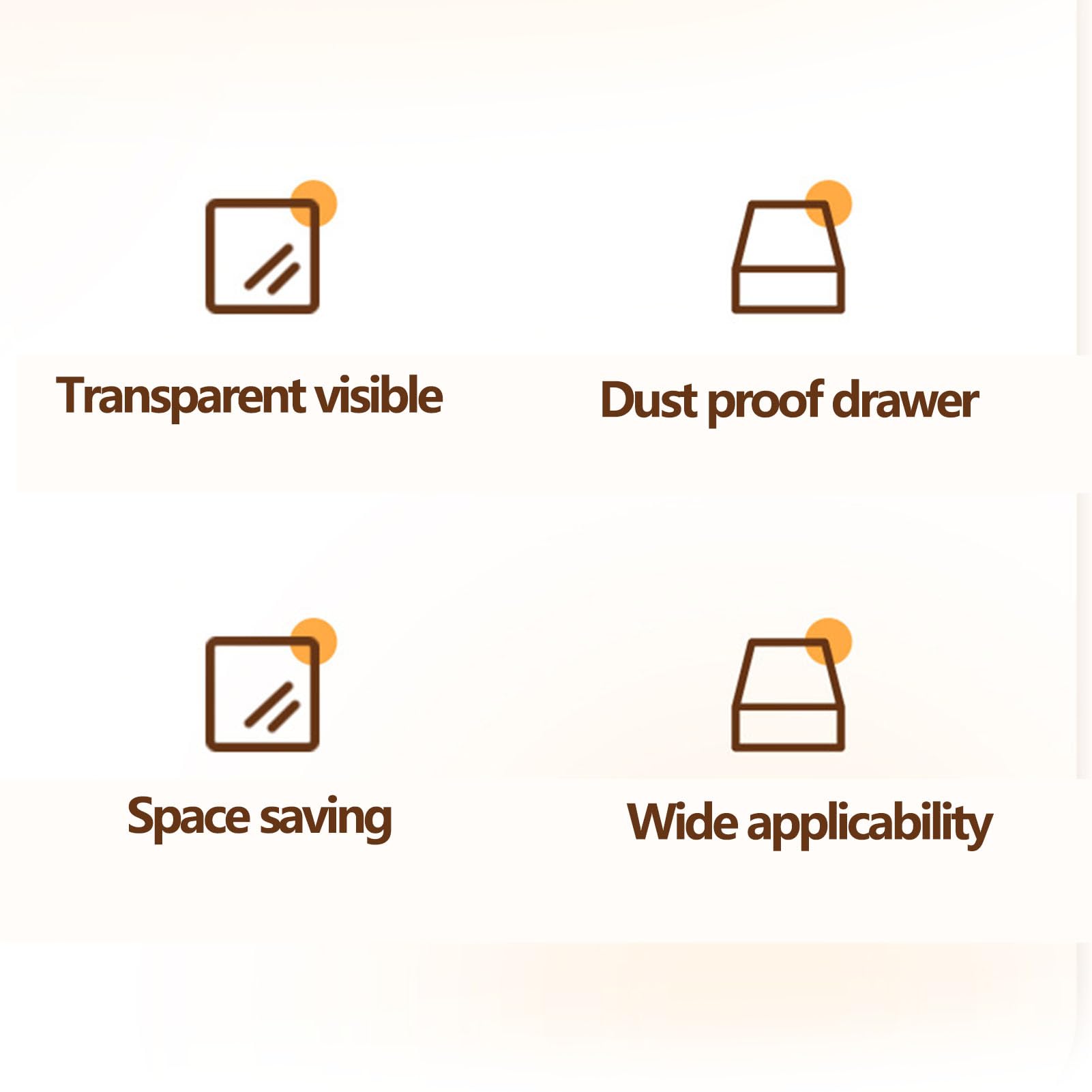 Bewinner Organizer da Scrivania per Ufficio con 5 Cassetti, Materiale Resistente, Articoli di Cancelleria per Trucchi, Scatola per la produttività del Lavoro a Casa, 11,81x7,87x14,96 Pollici (#1)