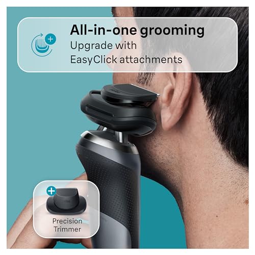 Braun Series 7 Electric Shaver for Men, Wet & Dry Foil Razor, Precision Trimmer Attachment, Charging Stand, Travel Case, Space Grey 7127cs - image 8