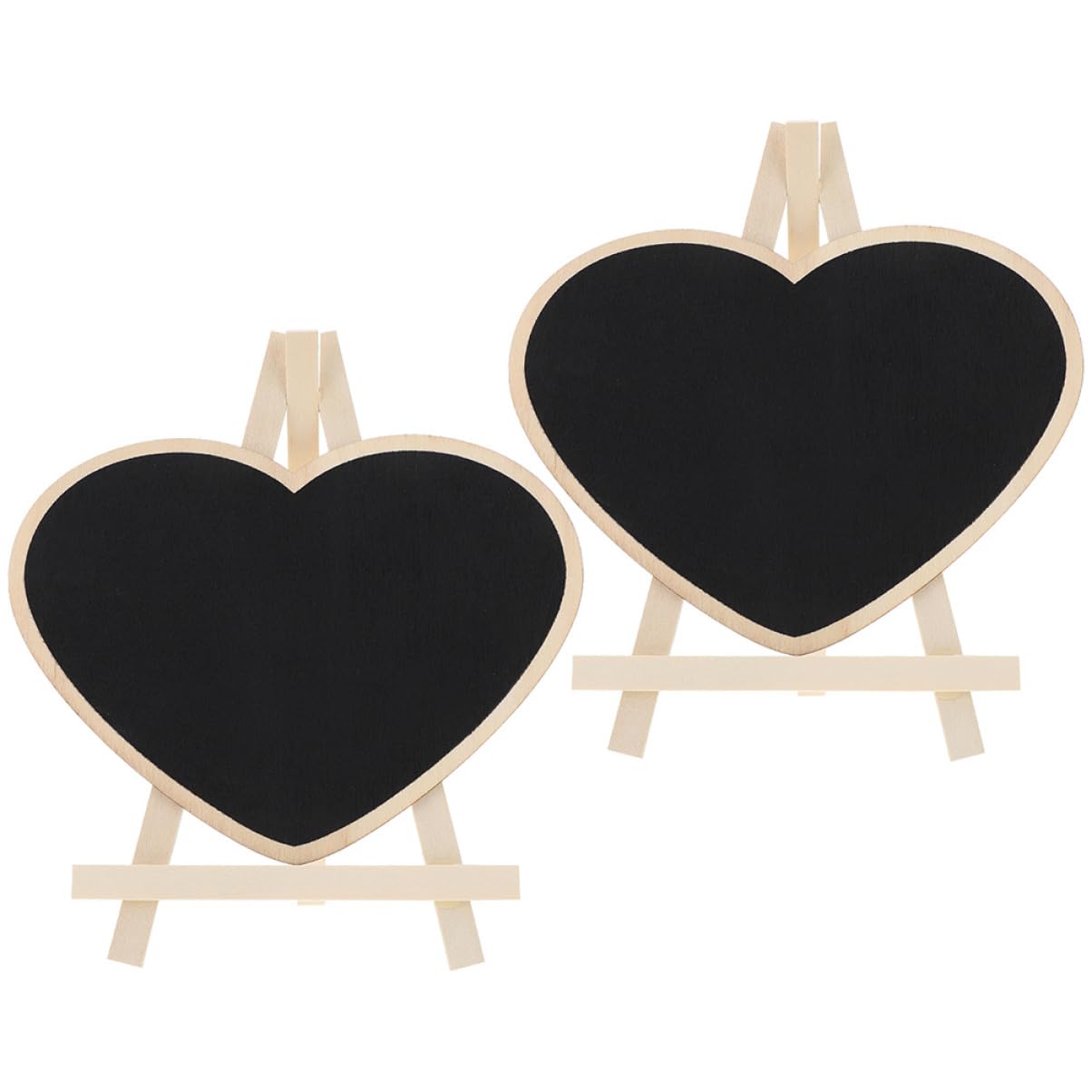NUOBESTY 8stücke Herzförmige Kleine Kreidetafeln Mit Ständer Tischtafel Für Nachrichten Zeichnungen Und Dekoration Für Hochzeiten Und Kinderaktivitäten