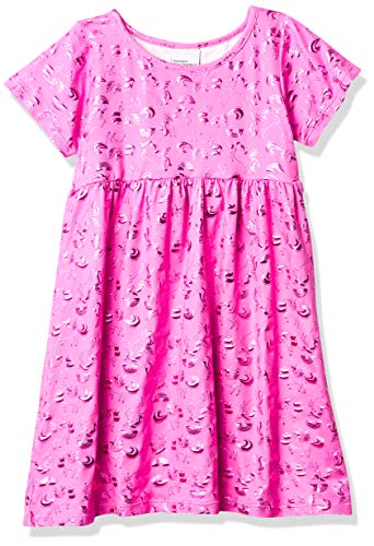 Flap Happy girls Upf 50+ Laya Short Sleeve Tee Dress, Fancy Unicorns, 5 Playwear Dress, Fancy Unicorns, 5T US