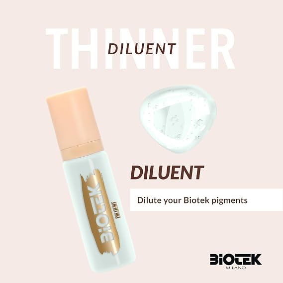 BIOTEK - Thinner for Permanent Make Up and Microblading - Diluent Color to Make your Pigment More Liquid - 0.50 fl. oz.