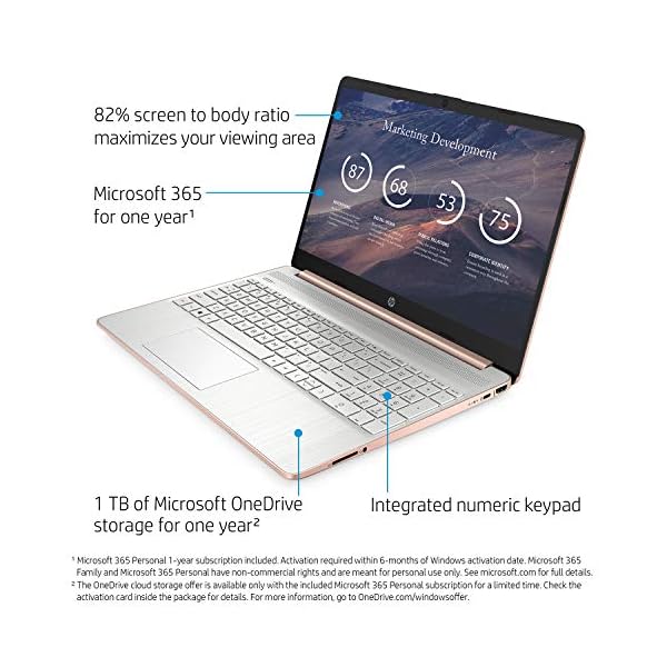 HP-Pavilion-Laptop-2021-Latest-Model-AMD-Athlon-3050U-Processor-16GB-RAM-256GB-SSD-Long-Battery-Life-Webcam-HDMI-Bluetooth-WiFi-Rose-Gold-Win-10-Oydisen-Cloth HP Pavilion Laptop (2021 Latest Model), AMD Athlon 3050U Processor, 16GB RAM, 256GB SSD, Long Battery Life, Webcam, HDMI, Bluetooth, WiFi, Rose Gold, Win 10 + Oydisen Cloth