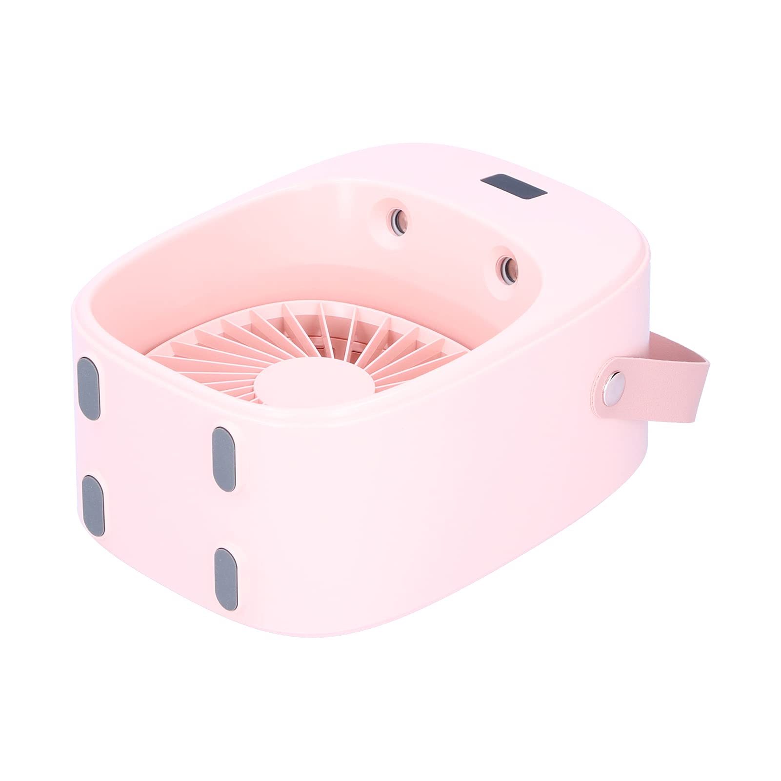 YWBL-WH Ventilatore Nebulizzatore Spray, Batteria 3600mAh, Serbatoio (PINK) | Costruzione in ABS, Leggero 704g, Funzionamento Silenzioso, Luce Calda, Display Digitale, Spegnimento Automatico per Acqua