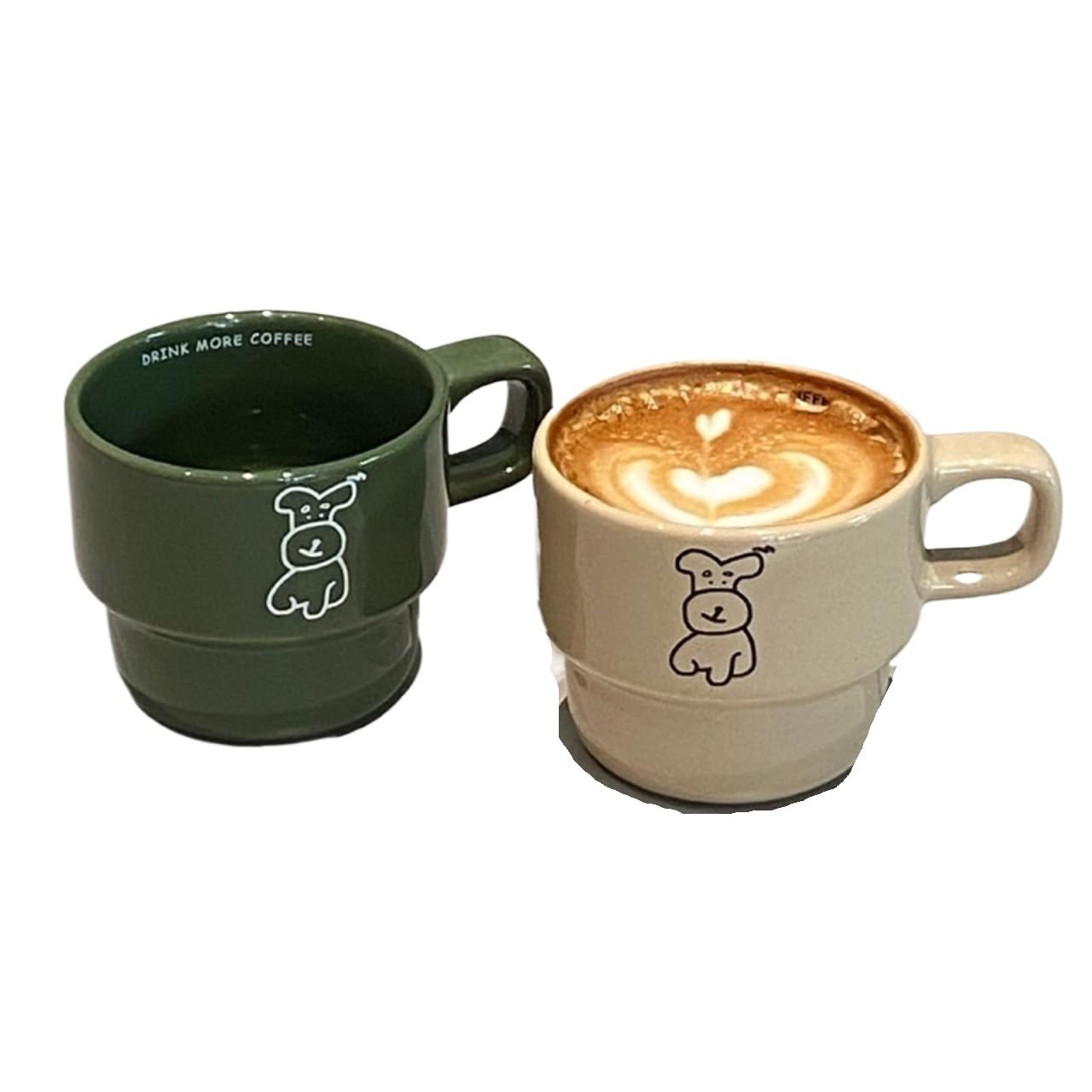 2 pezzi tazza di caffè for cani simpatico cartone animato al latte delicato for autunno e inverno in ceramica for coppia Per Coppie