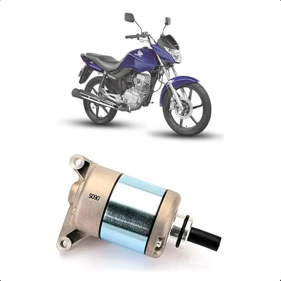 Motor de Partida CG 150 NXR 150 Bros 2006 em diante Mix Flex CG 125 Fan 2009 em diante Cargo 2009 em diante NXR 125 Bros 2013 em diante Magnetron