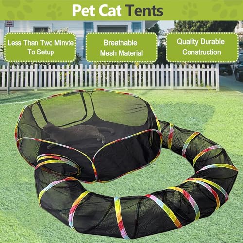 Túnel para gatos arcoíris y plegable para perros pequeños y conejos 7