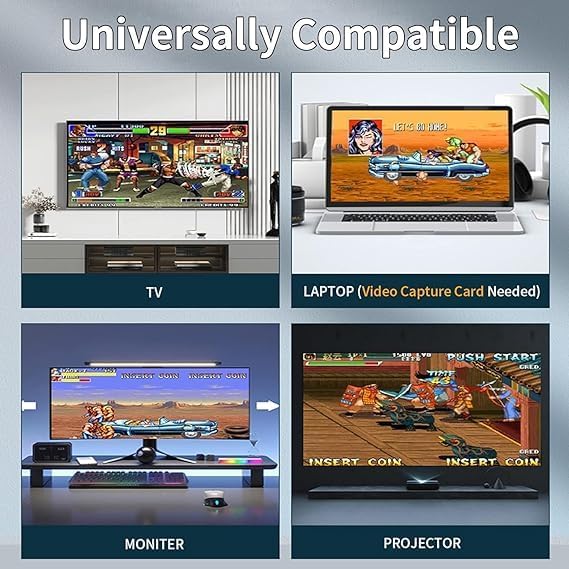 Plug & Play TV Video Game ππ ππππ« πππ«π«ππ§ππ² 20,000+ Video Game Stick Plug & Play TV Video Game with 9 Built-in Emulators,4K Picture Quality, Two Players Dual 2.4GHz Wireless Controllers. 2