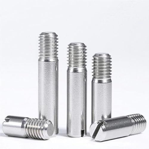 5 pz M2 M2.5 M3 M4 M5 M6 M8 M10 Perno cilindrico con intaglio Tassello di centraggio Filettatura maschio Perno di posizionamento in acciaio inossidabile 304 Lunghezza 5-50mm-M3-18mm