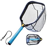 Top 9 Best Kayak Fishing Nets Review 2024 24 Foldable Floating Kayak Fly Fishing Landing Net for Trout, Catfish, Bass – Catch and Release Fish Net with EVA Foam Handle & Fish-Friendly Mesh for Safe Release, Blue