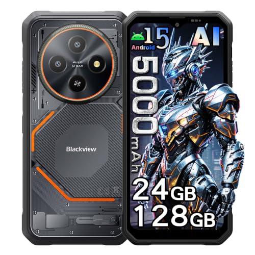 Blackview Fort 2 Móvil Irrompible, 24GB+128GB/TF 2TB, Android 15