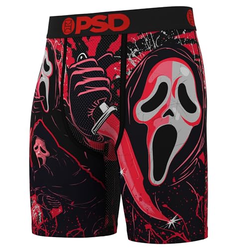 PSD Men's Horror & Halloween Boxer Briefs, Breathable Men's Underwear, Moisture-Wicking Fabric, Available in Packs & Singles2
