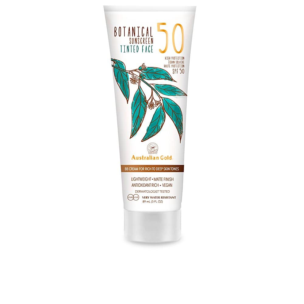 Australian Goldcompatible - Botanical Tinted Face Cream SPF 50 88 ml - Rich/Deep