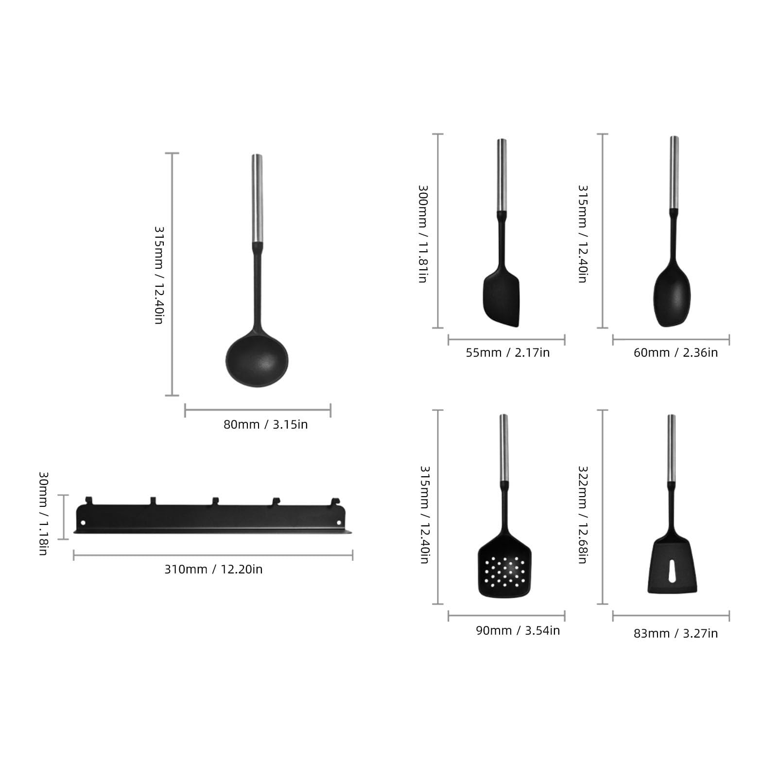 Fabater Utensili da Cottura da in Silicone con Robuste Maniglie in Acciaio Inossidabile Che Sono Impostate su Cottura Ad Alta Temperatura