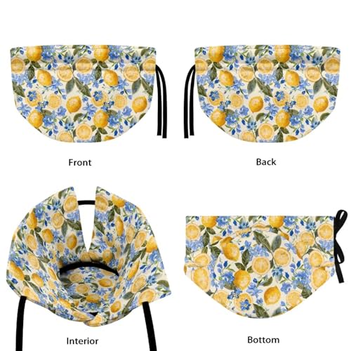 Image of Lemon Tea Cosy for Teapots, Washable Heat Preservation Tea Cosy Kettle Cover for Table Hotel Tea Party, Both Sides Can Be Used Christmas Decor
