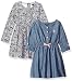 U.S. Polo Assn. Girls' 2 Pack Dress, White-6989
