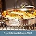 All-Clad D5® Stainless Steel Core 14 Inch Frying Pan Covered - Made in the USA - The Upgrade for Supremely Even Heat- Oven Safe & Induction Compatible Cookware