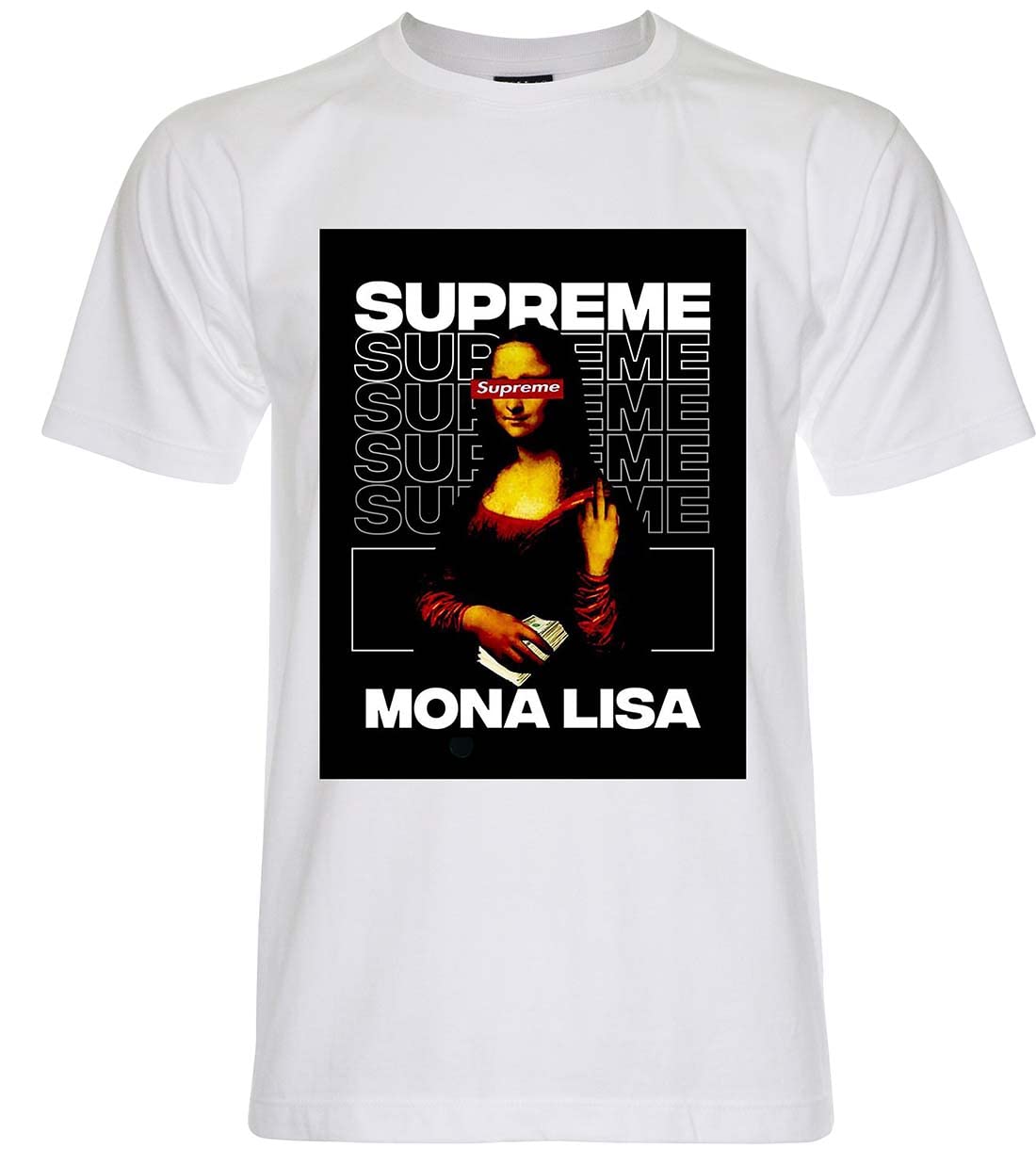 Orangetree79mona Lisa Supreme Funny T Shirt Desertcart INDIA