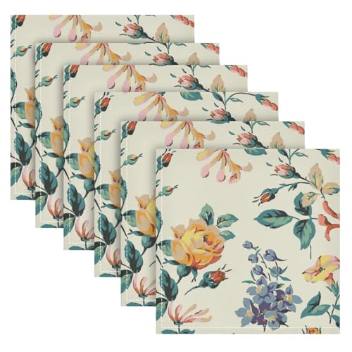 Servilletas de Tela Pack 6 Hibiscus 50.5x50.5 cm miniatura 2