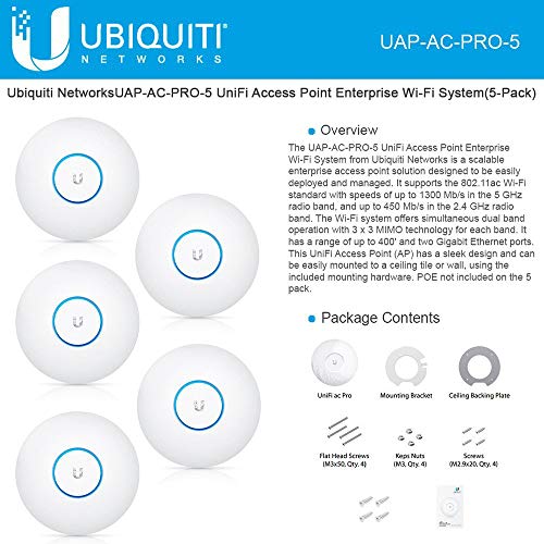 Image of Ubiquiti Unifi Ap-AC Pro - Wireless Access Point - 802.11 B /A /G /n /AC (UAPACPRO5US) (Renewed)