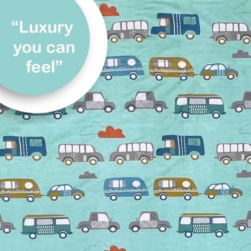 Image of Weave & Decor Kids Fitted bedsheets Single Bed 36x78x6 inch with Pillow Cover 20x30 inch, Breathable Soft Fabric, for Single Mattress