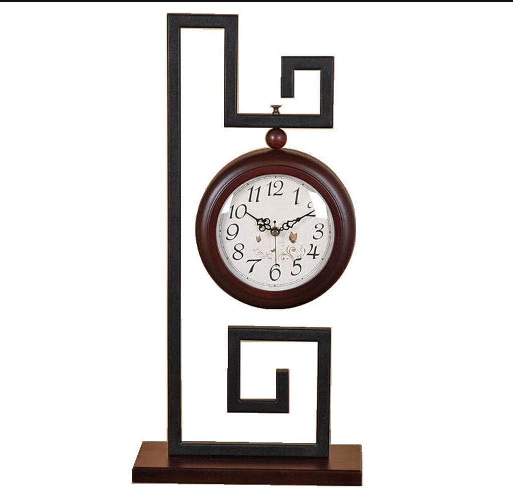 Desk Clock, Silent Mantel Clock, Decoration Electric Quartz Analog Clock, for Living Room Kitchen Bedroom Mantel Clock Creative Decor Gift Household for Living Room Bedro,