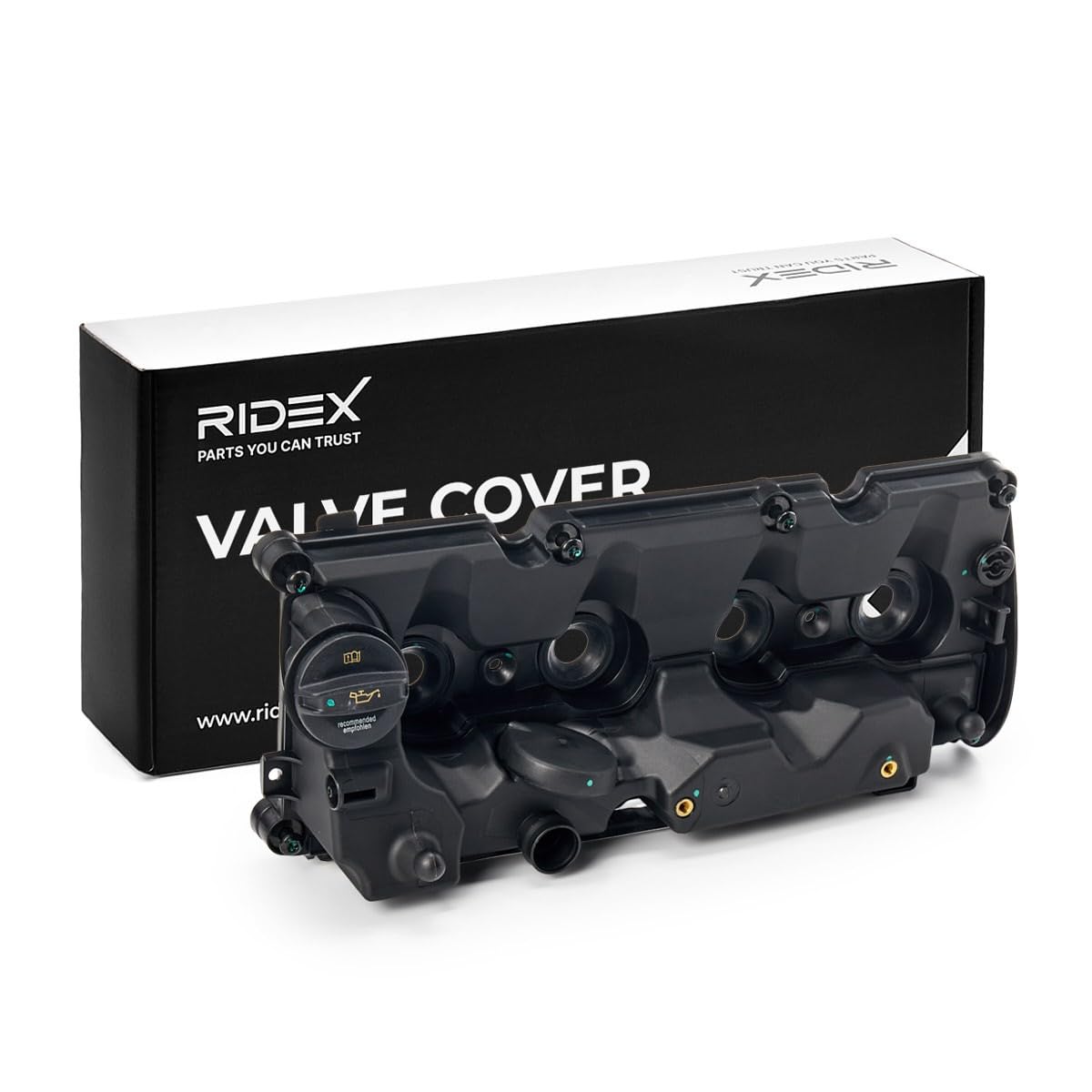 RIDEX 977C0154 Cache-culbuteur avec joint d'étanchéite Compatible avec VW Golf 7 3/5 portes 5G1, BQ1, BE1, BE2