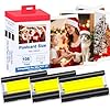 Compatible con Canon Selphy CP1500 CP1300 CP1200 Tinta y papel KP-108IN Cartuchos de tinta de 3 colores y 108 hojas de papel fotográfico brillante de 4 x 6 pulgadas para impresoras fotográficas Canon