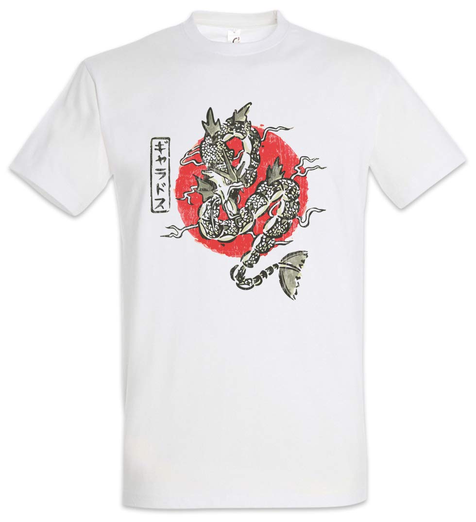 Urban Backwoods Men's White Japanese Dragon I T-Shirt Size Xl