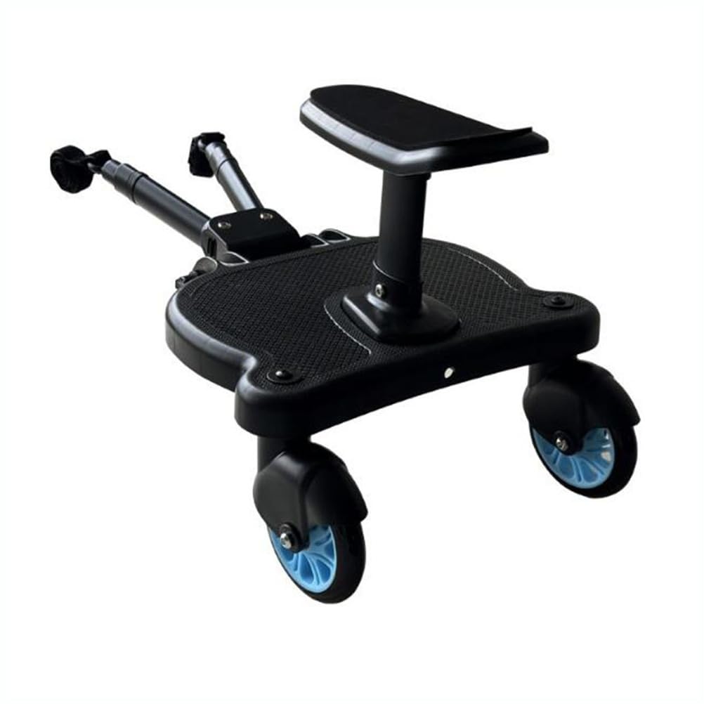 Tabla Universal para Silla de Paseo con Bolsa organizadora, Tabla Segura para Montar para niños de 2 a 6 años (25 kg),Azul,55 * 36 * 33cm