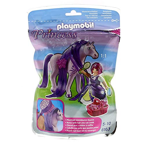 PLAYMOBIL Princess, Princesa Viola con Caballo 6167, a Partir de 4 años