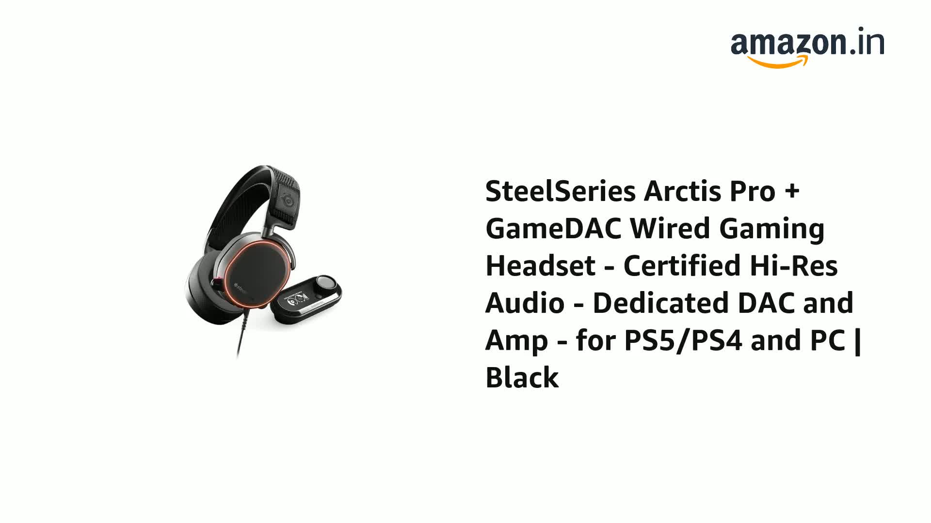 SteelSeries Arctis Pro + GameDAC 新品未使用品 SteelSeries Arctis Pro + GameDAC Wired Gaming On Ear Headset