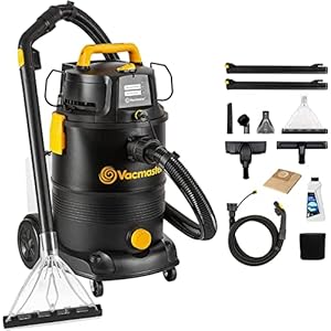 Vacmaster VK1330PWR Professionele Vlekkenreiniger voor Tapijt,Vloerkleden, Meubels, Trappen en Auto’s | Bevat Reinigingsformule en Accessoires | 1300 W