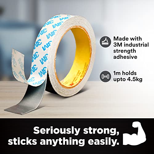 3M Scotch Double Sided Foam Tape for mounting of extension cords, décorative and electronic items on multiple surfaces( walls, tiles, wooden surfaces, car dashboard) (Image - 5)