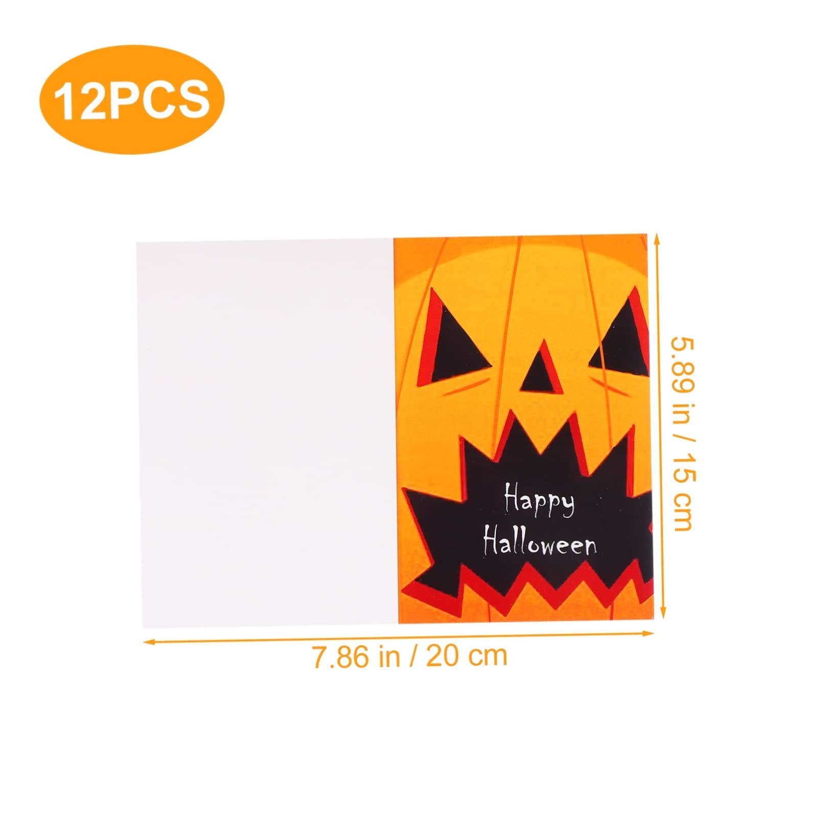 Tofficu 72pezzi Biglietti Per Halloween Con Buste e Adesivi Vuote Per e Halloween