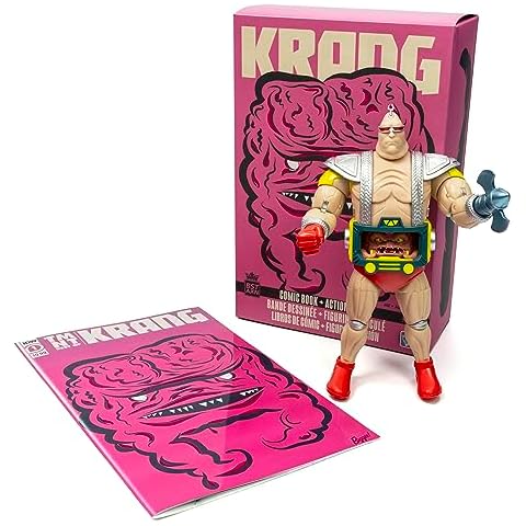 The Loyal Subjects TMNT Krang Action Figure & Comic Book Set Cover