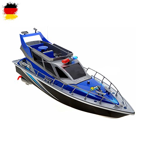 RC Bateau bateau Bateau de Police, Police de Bateau, RC garde-côtes, Ready to Run, 430 mm, avec batterie et télécommande