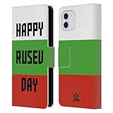Head Case Designs Officially Licensed WWE Rusev Happy Rusev Day Superstars 7 Leather Wallet Case Compatible with Apple iPhone 11