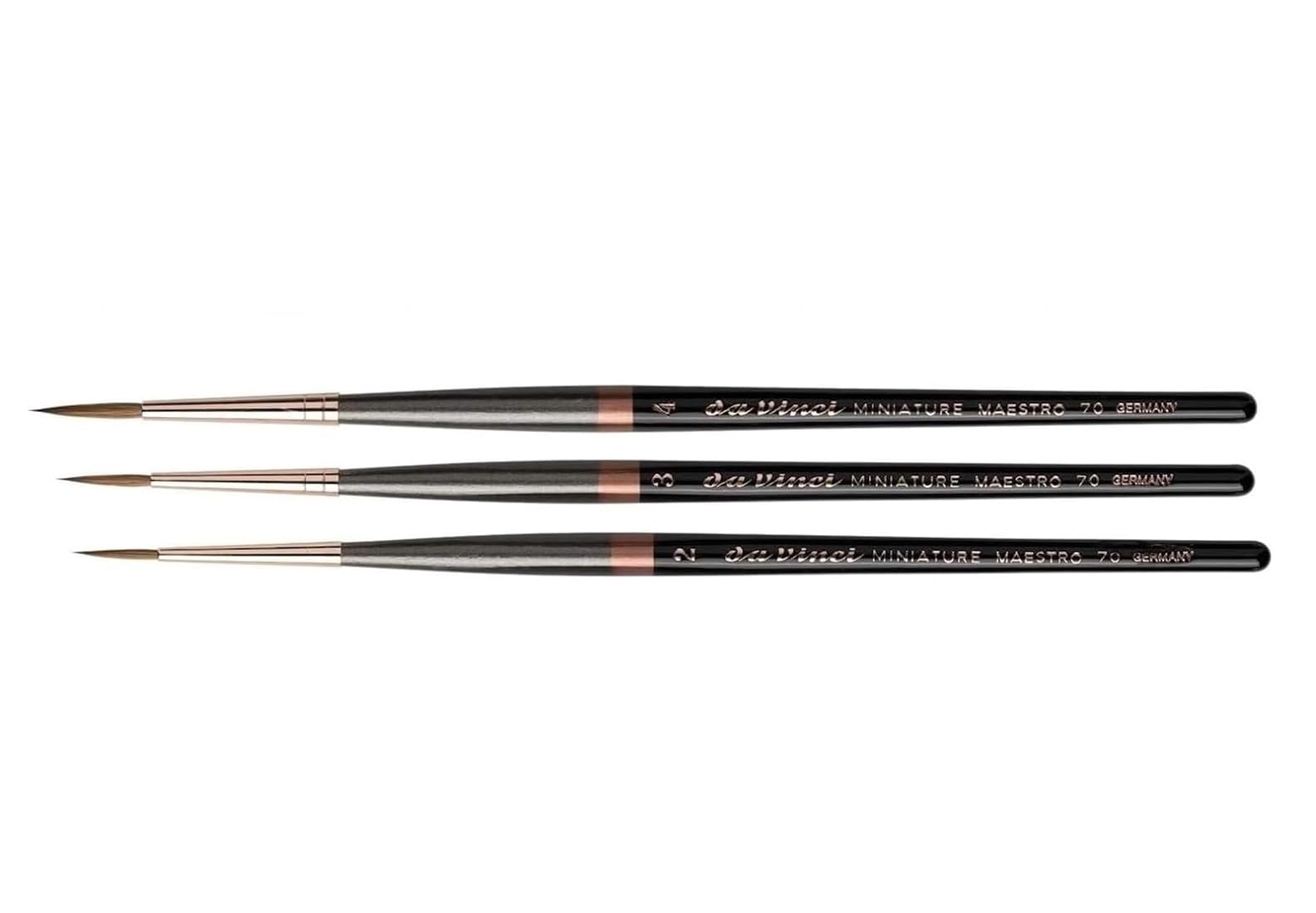 Da Vinci Serie 70 - Maestro rotondo, extra lungo e extra appuntita, n. 2 .3. 4. Made in Germany