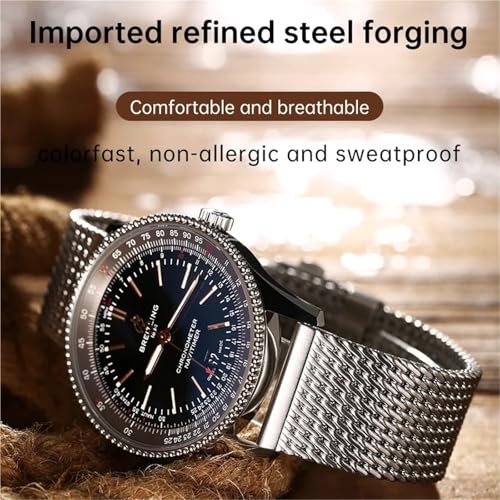 Bracelet de montre en acier inoxydable 316L PURYN maille milanaise 20mm