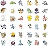 100 Cartoon Pokémon Stickers Waterproof & Durable Cute Decals for Perfect for Laptops, Phones, Skateboards, Luggage,Assorted Funny for Gifts, Party Favors. #2